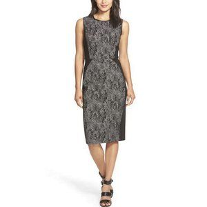 Kobi Halperin Luna Mixed Media Sheath Dress